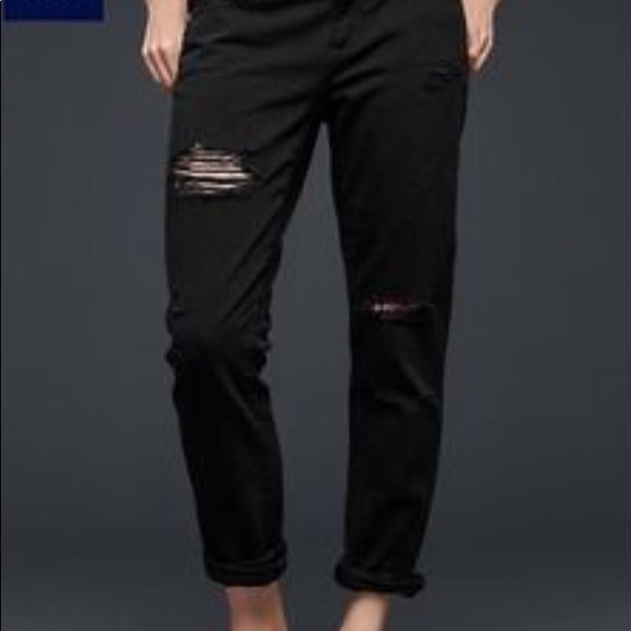 GAP Denim - Gap distressed girlfriend jeans